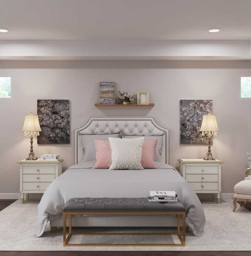 Glam Bedroom Design by Havenly Interior Designer Kacie