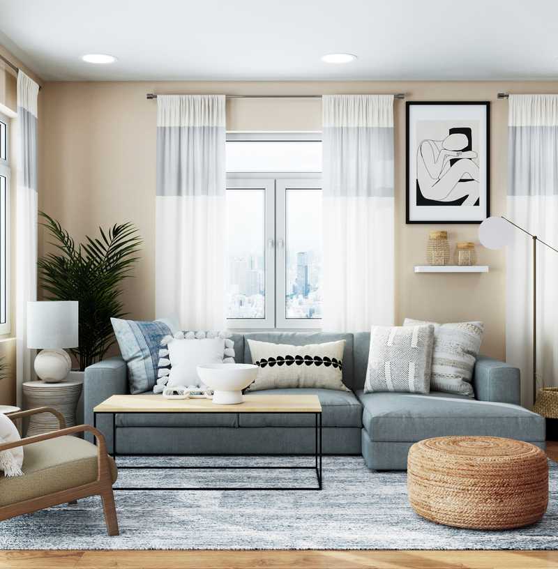 Midcentury Modern Living Room Design by Havenly Interior Designer Dani