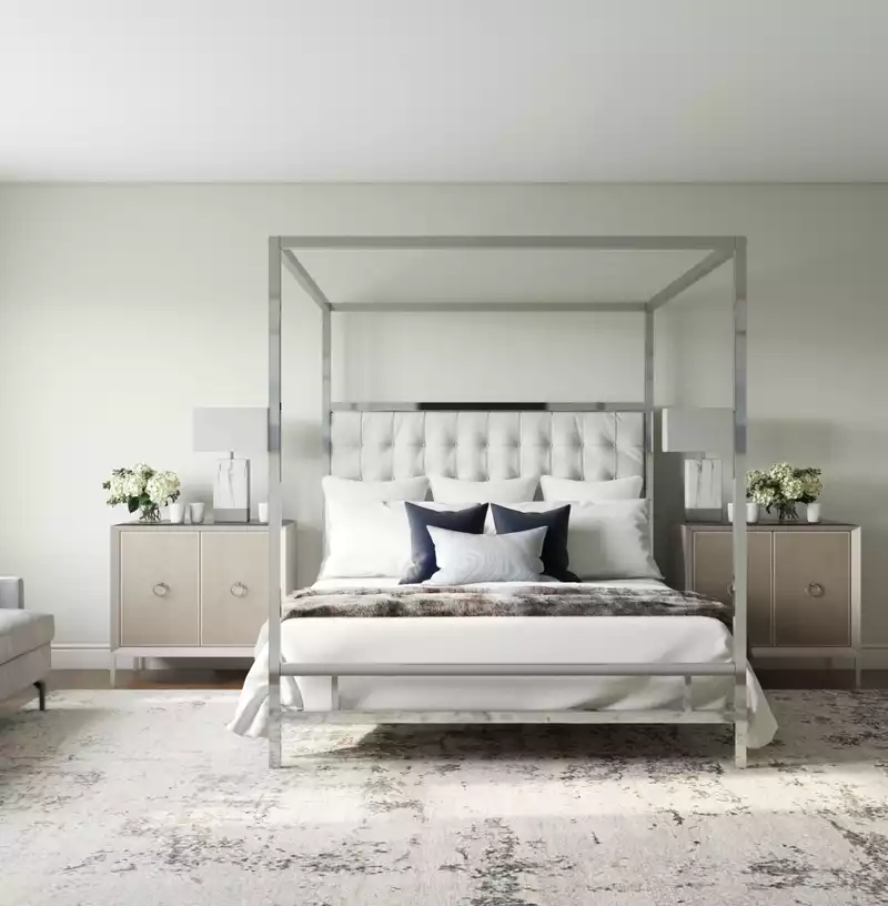 Modern, Coastal, Transitional Bedroom Design by Havenly Interior Designer Lisa