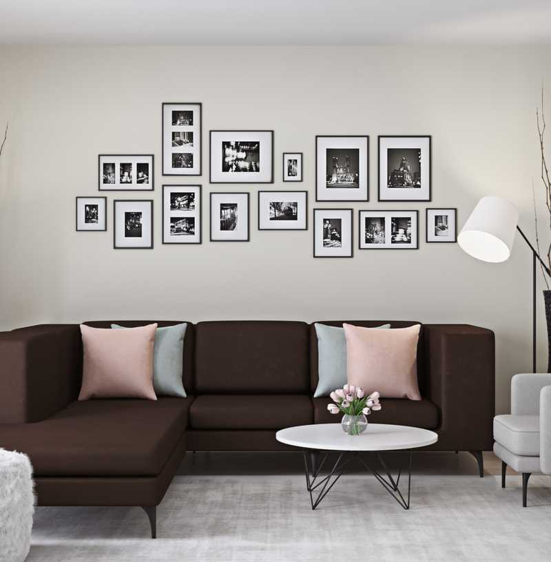 Eclectic Living Room Design by Havenly Interior Designer Julio