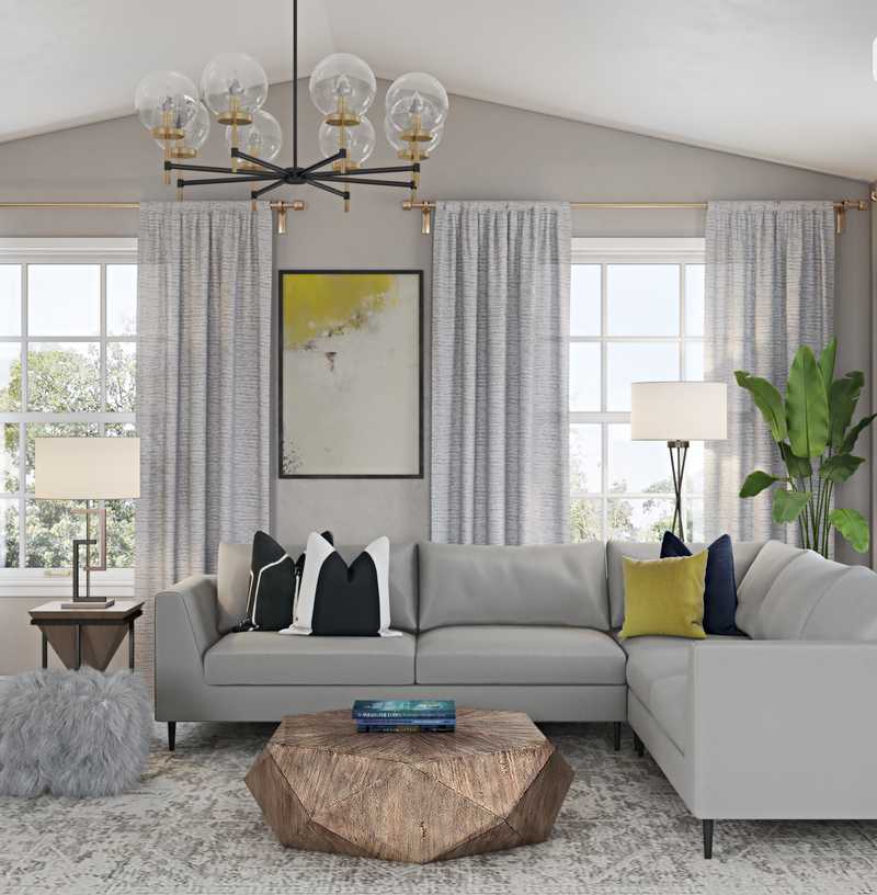 Modern Living Room Design by Havenly Interior Designer Allison