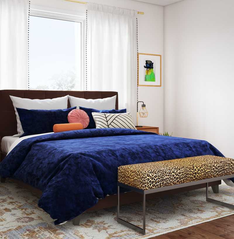 Eclectic, Bohemian Bedroom Design by Havenly Interior Designer Brittny