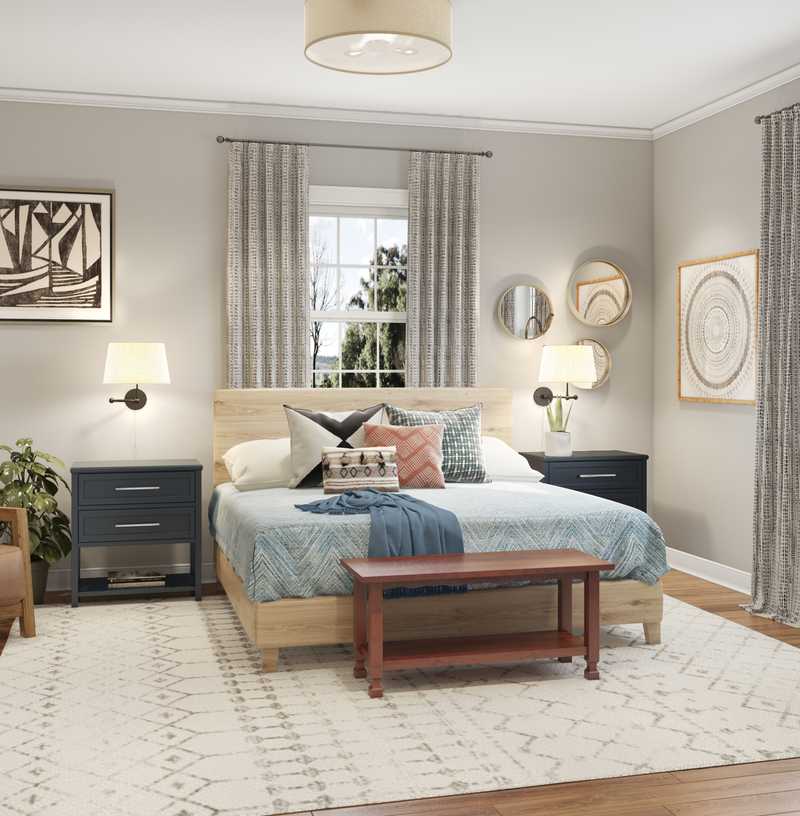 Contemporary, Bohemian, Global Bedroom Design by Havenly Interior Designer Elyse