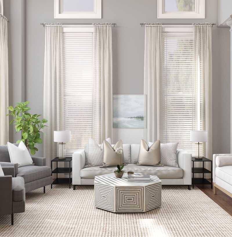 Modern, Classic Living Room Design by Havenly Interior Designer Lydia