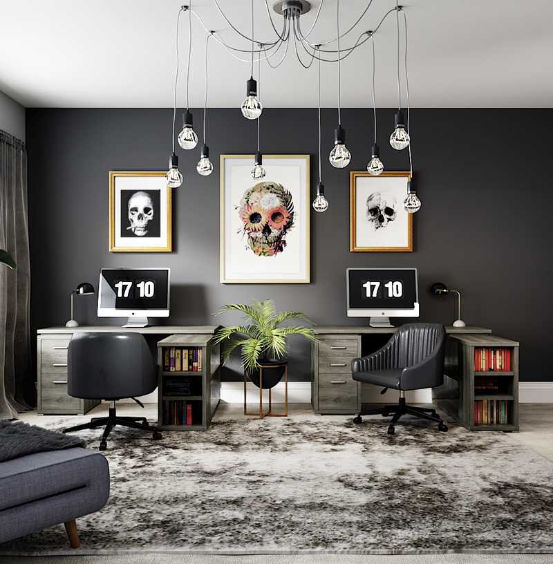 Modern, Eclectic Office Design by Havenly Interior Designer Alex