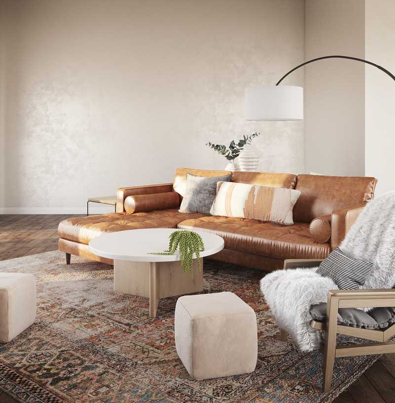 Contemporary, Bohemian, Scandinavian Living Room Design by Havenly Interior Designer Robyn