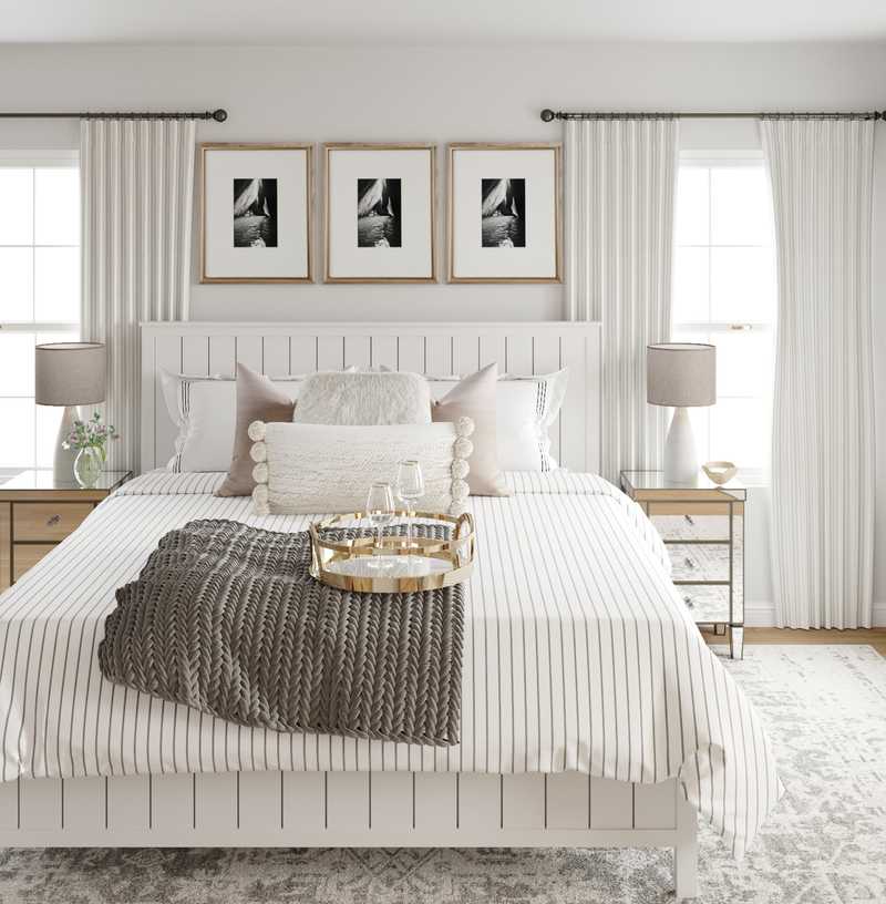 Farmhouse Bedroom Design by Havenly Interior Designer Kamila