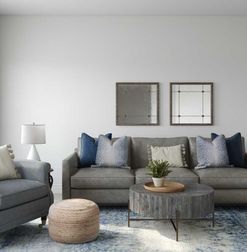 Modern, Classic, Minimal Living Room Design by Havenly Interior Designer Jillian