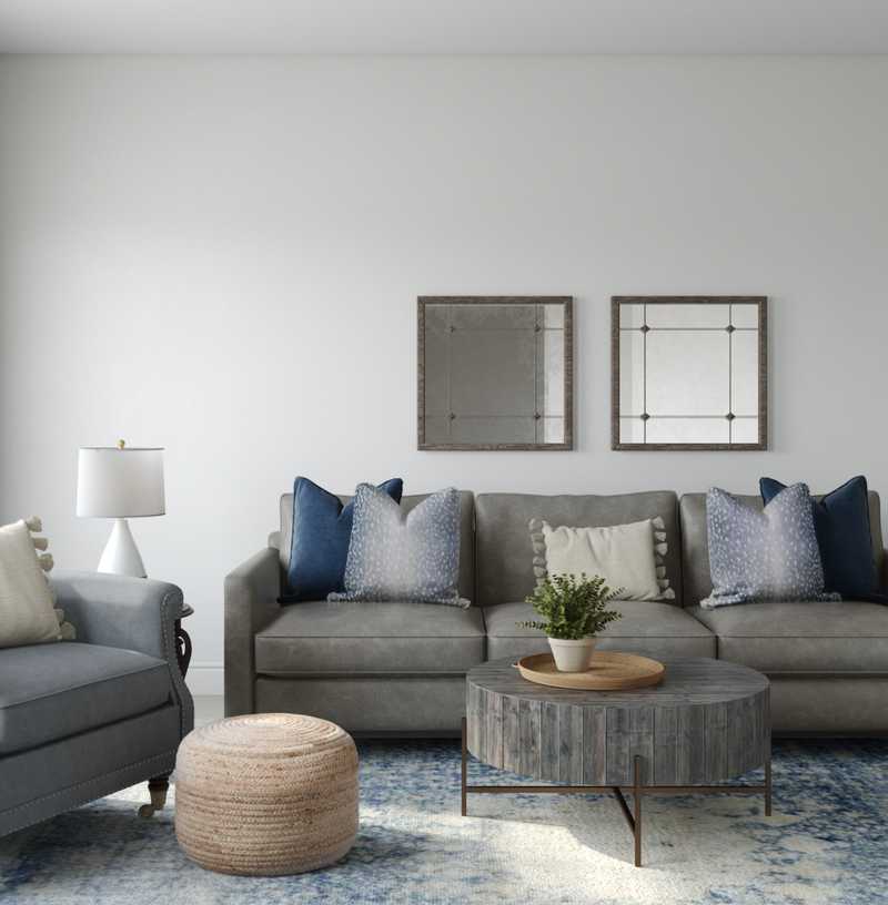 Modern, Classic, Minimal Living Room Design by Havenly Interior Designer Jillian