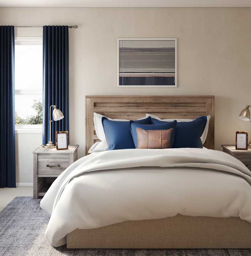 Industrial Bedroom Design by Havenly Interior Designer Shannon
