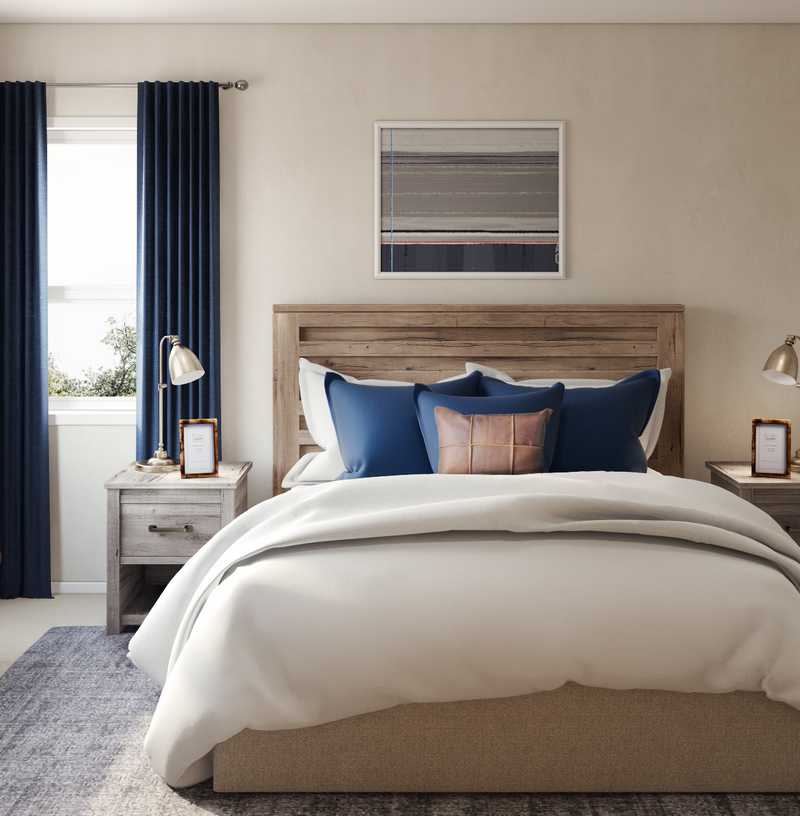 Industrial Bedroom Design by Havenly Interior Designer Shannon