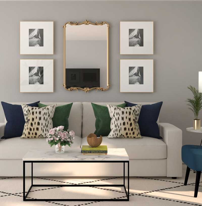 Modern, Glam Living Room Design by Havenly Interior Designer Kamila