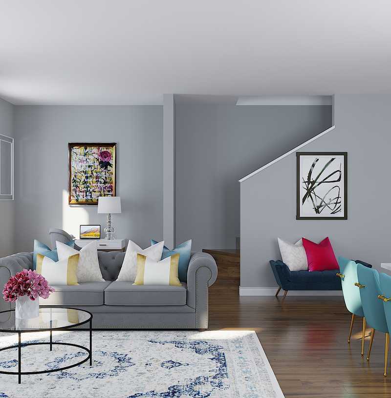 Modern, Glam Living Room Design by Havenly Interior Designer Kristy