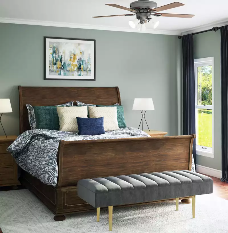 Modern, Transitional Bedroom Design by Havenly Interior Designer Chanel