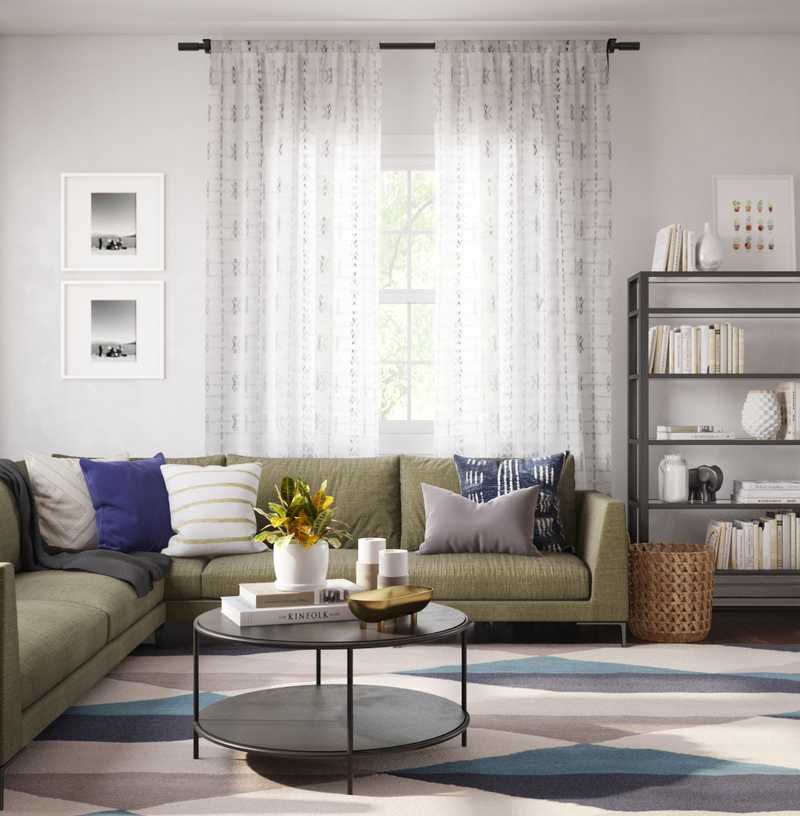 Modern, Rustic, Minimal Living Room Design by Havenly Interior Designer Hannah