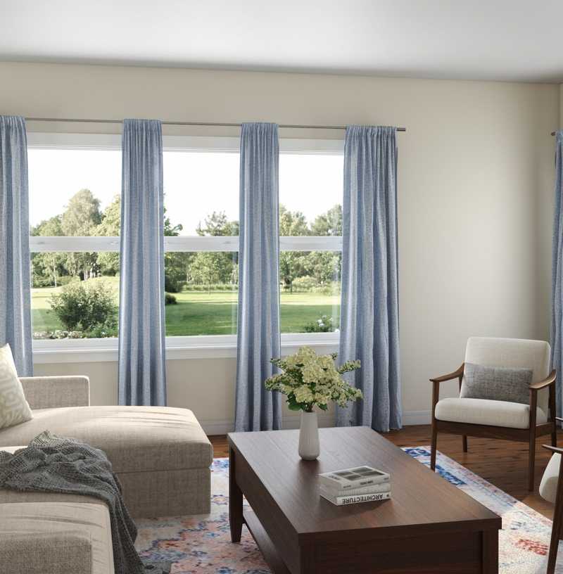 Classic, Farmhouse Living Room Design by Havenly Interior Designer Tiffany