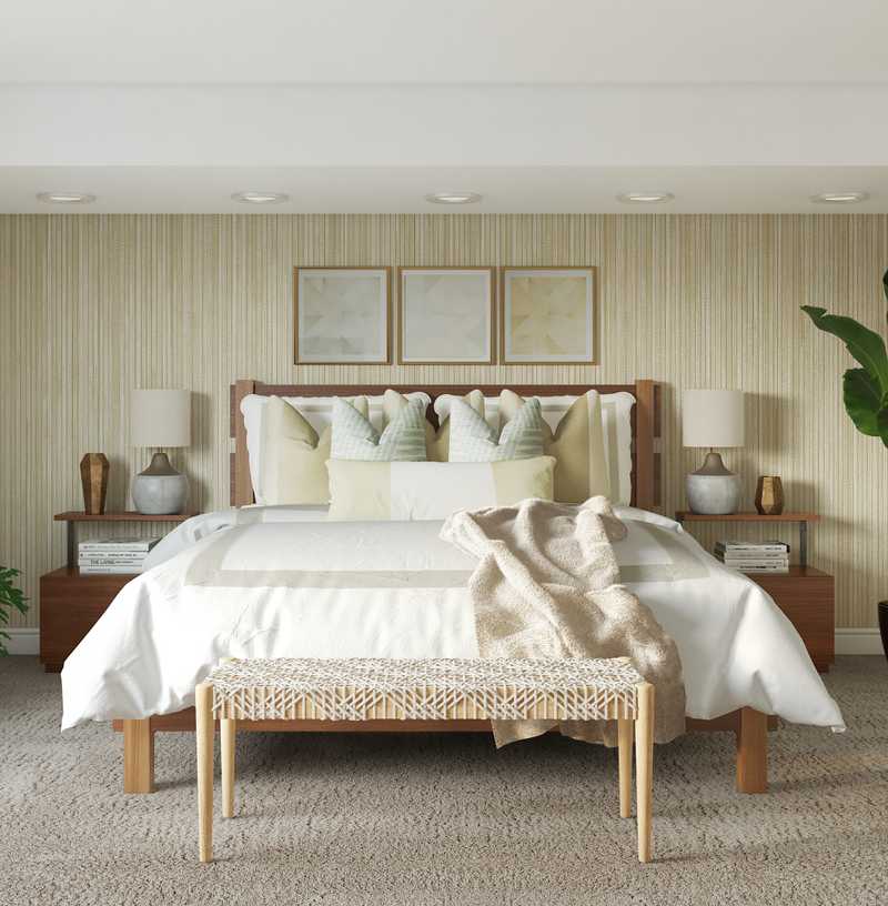 Contemporary, Bohemian, Midcentury Modern Bedroom Design by Havenly Interior Designer Ashley