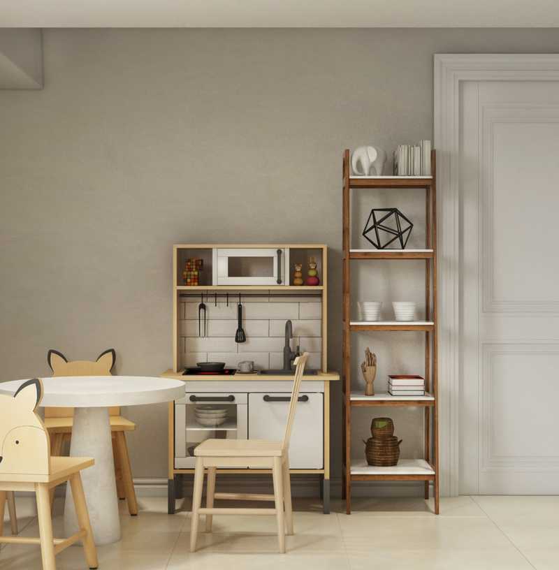 Bohemian, Minimal, Scandinavian Living Room Design by Havenly Interior Designer Saba