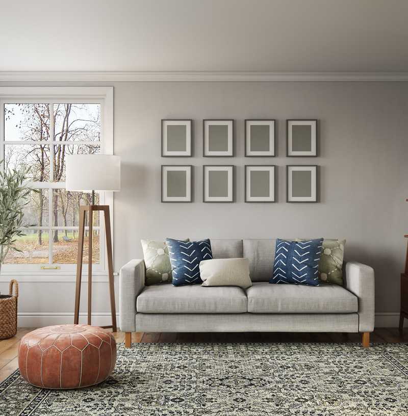 Modern, Industrial Living Room Design by Havenly Interior Designer Whitney