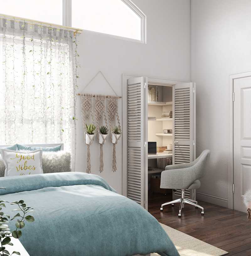 Bohemian Bedroom Design by Havenly Interior Designer Christina