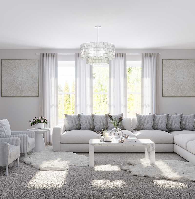 Eclectic Living Room Design by Havenly Interior Designer Julio