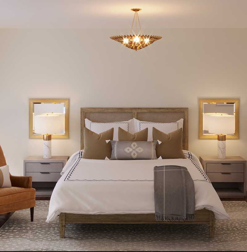 Classic, Glam, Traditional, Transitional, Preppy Bedroom Design by Havenly Interior Designer Lisa