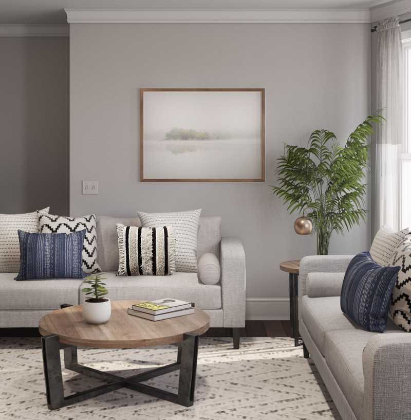Midcentury Modern, Scandinavian Living Room Design by Havenly Interior Designer Tenesha