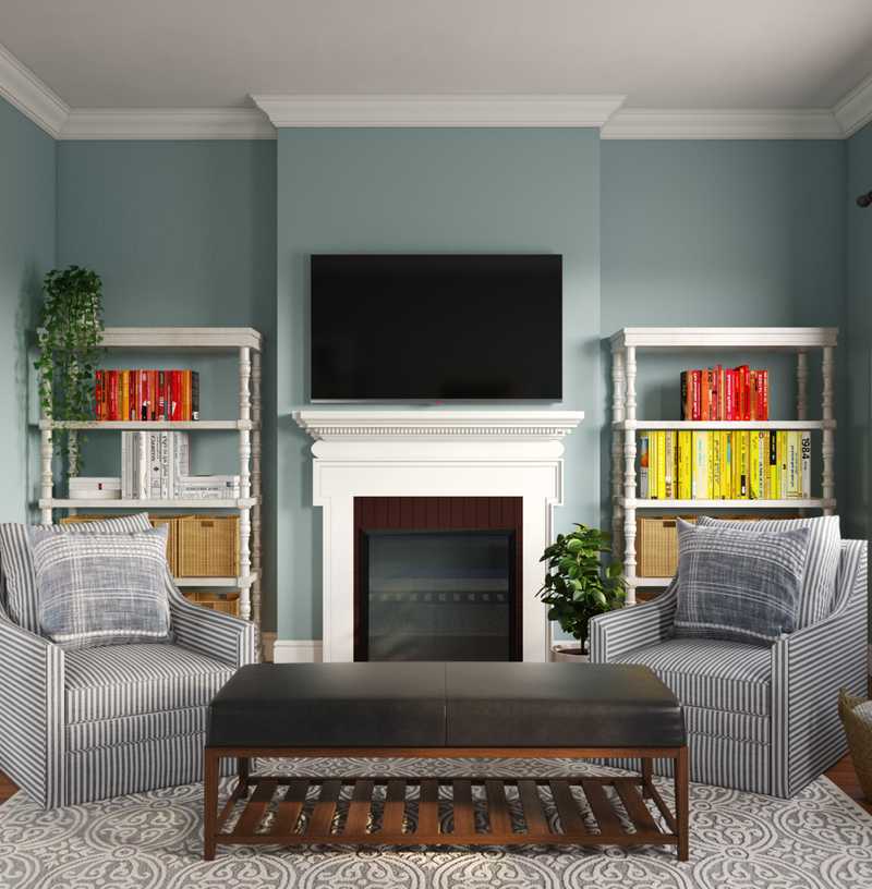 Farmhouse Living Room Design by Havenly Interior Designer Patricia