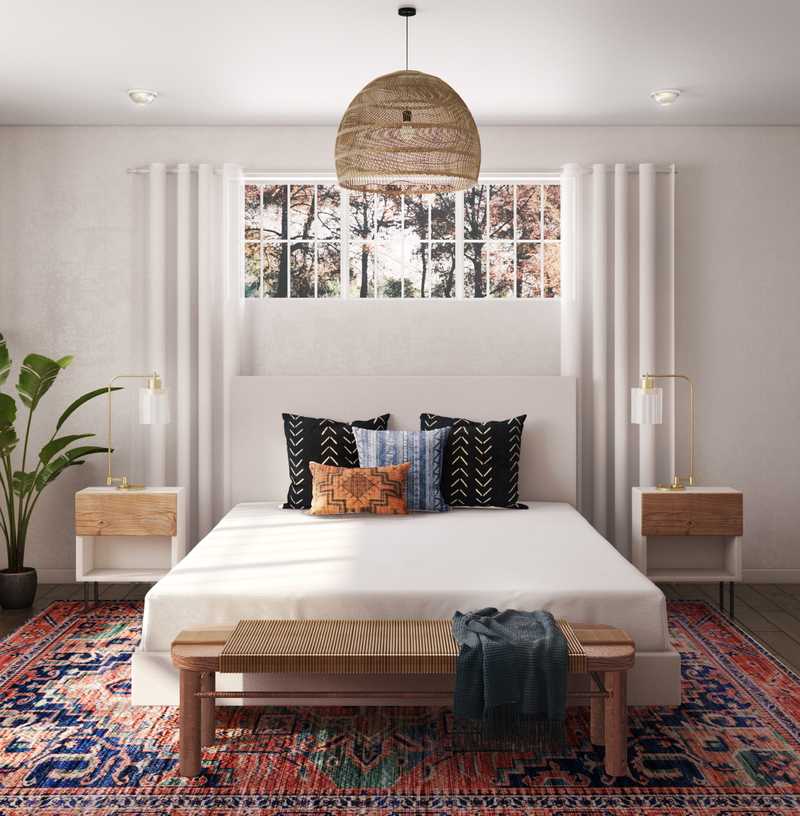 Bohemian Bedroom Design by Havenly Interior Designer Rafaela