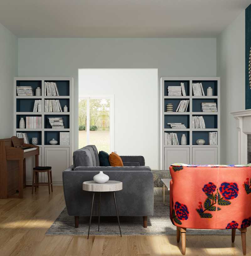 Eclectic, Bohemian Living Room Design by Havenly Interior Designer Joanna