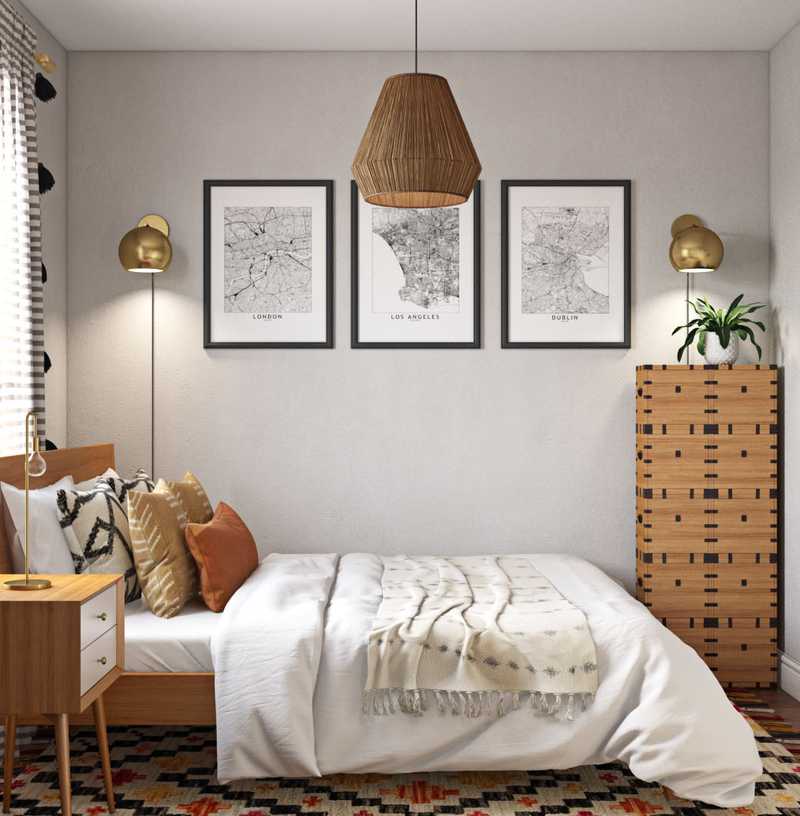 Eclectic, Bohemian, Global Bedroom Design by Havenly Interior Designer Julieta