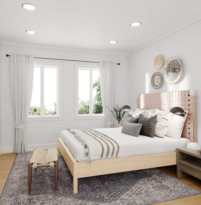 Eclectic, Transitional Bedroom Design by Havenly Interior Designer Brianna