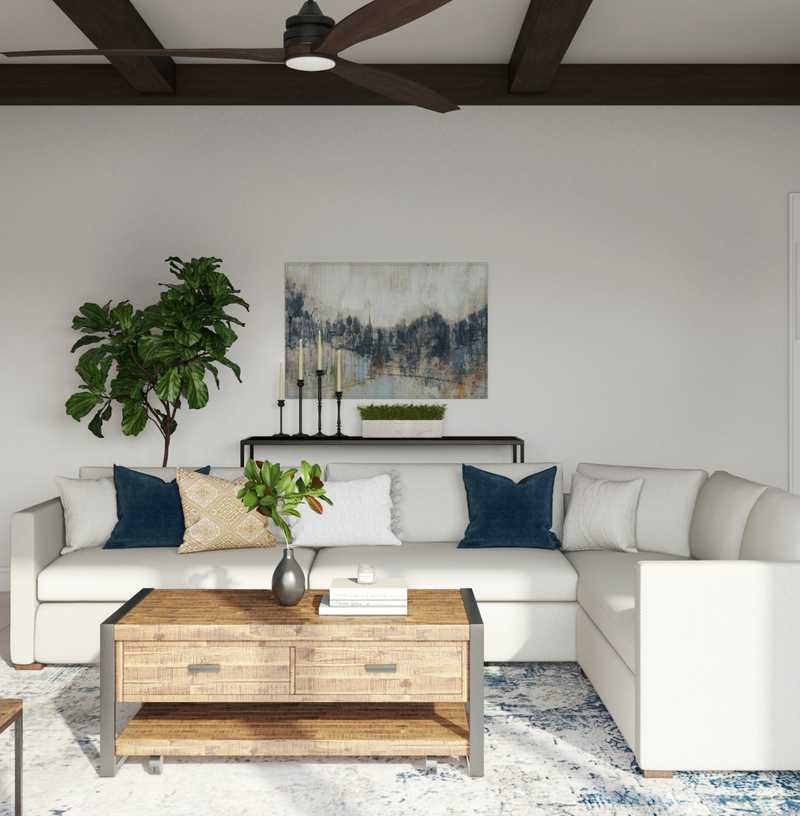 Modern, Minimal Living Room Design by Havenly Interior Designer Nancy