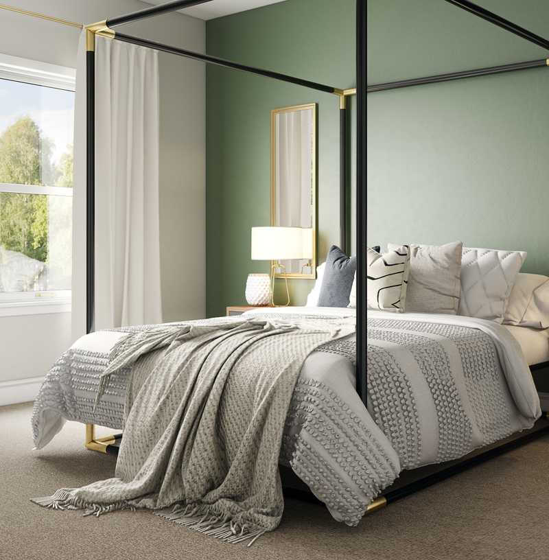 Contemporary, Eclectic, Glam Bedroom Design by Havenly Interior Designer Emilee