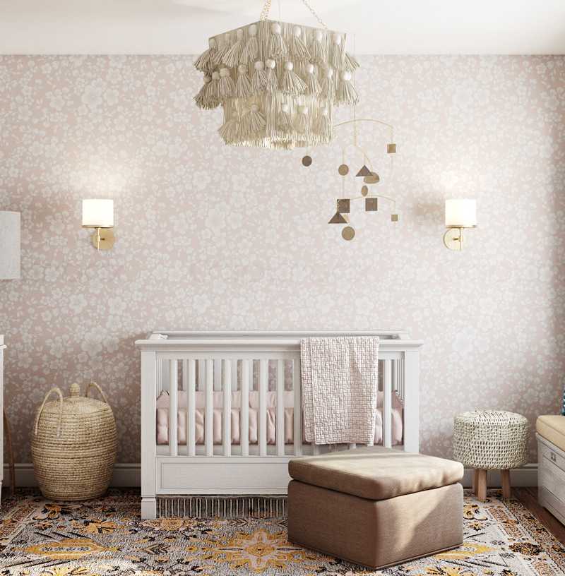 Eclectic, Bohemian, Scandinavian Nursery Design by Havenly Interior Designer Michelle