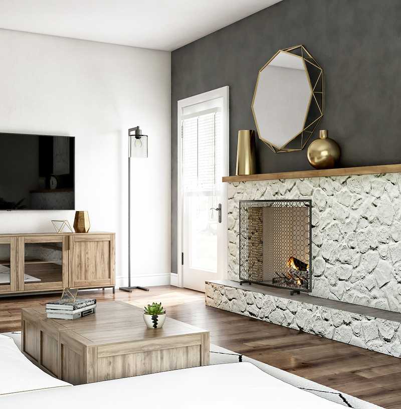 Modern, Midcentury Modern Living Room Design by Havenly Interior Designer Anna