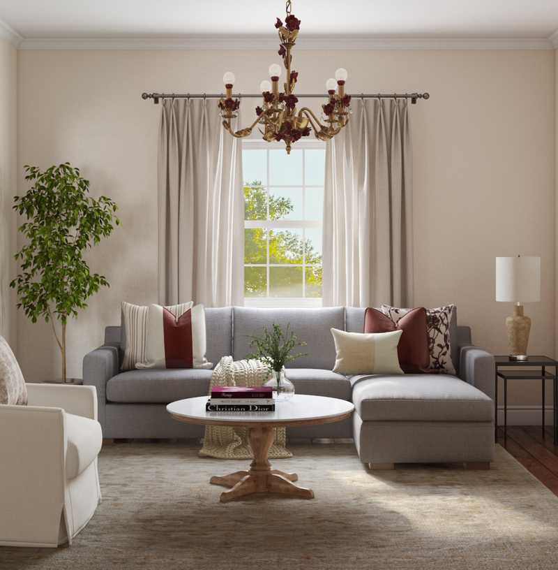 Classic, Traditional Living Room Design by Havenly Interior Designer Sarah