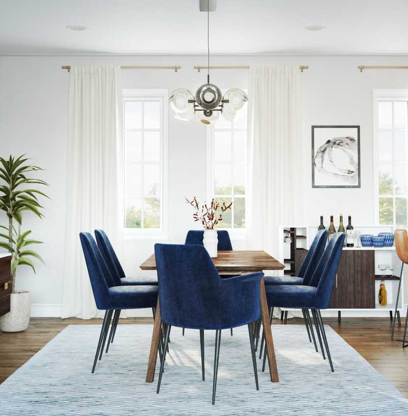 Modern, Scandinavian Dining Room Design by Havenly Interior Designer Paulina