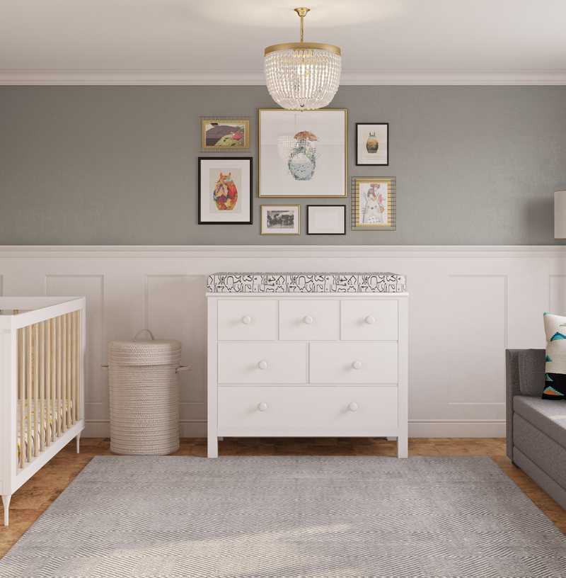 Contemporary, Eclectic Nursery Design by Havenly Interior Designer Chanel