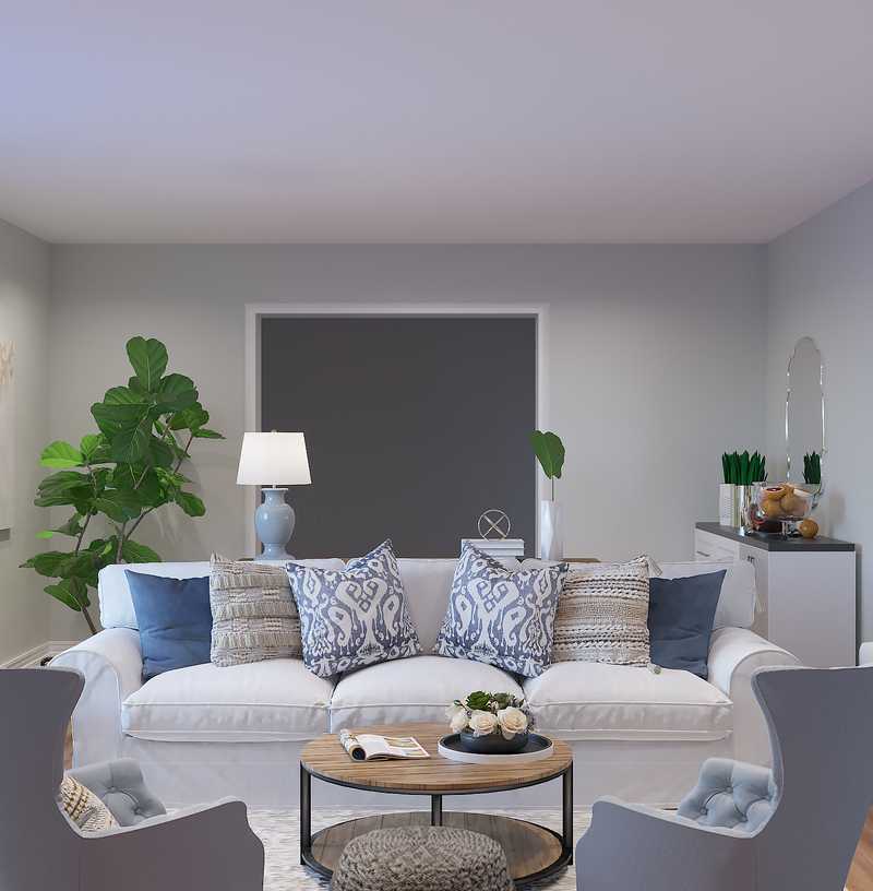 Classic, Coastal Living Room Design by Havenly Interior Designer Catherine