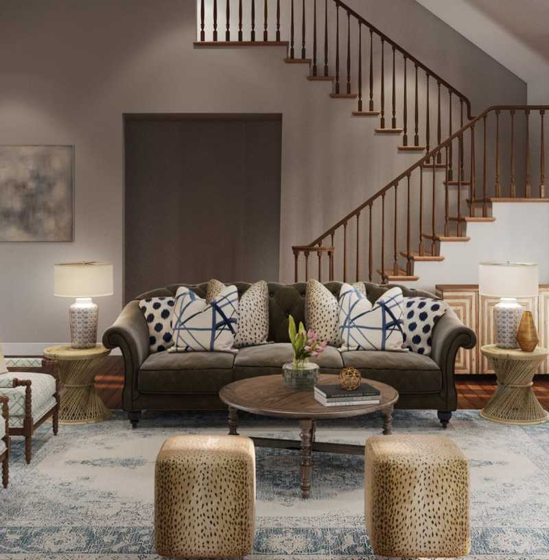 Classic Living Room Design by Havenly Interior Designer Rachel