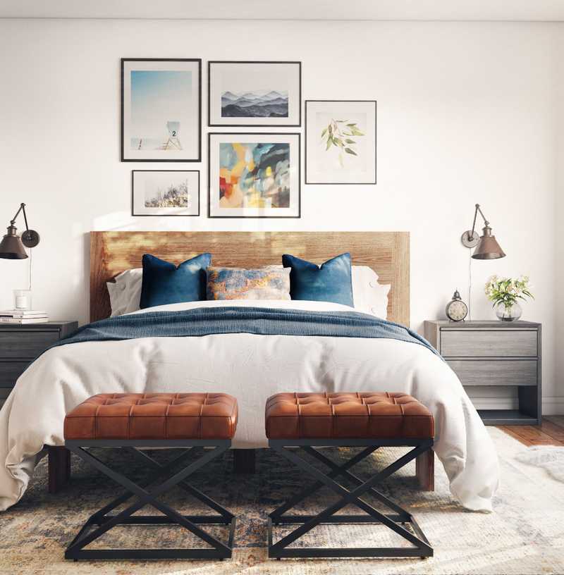 Modern, Midcentury Modern, Minimal, Scandinavian Bedroom Design by Havenly Interior Designer Shalene