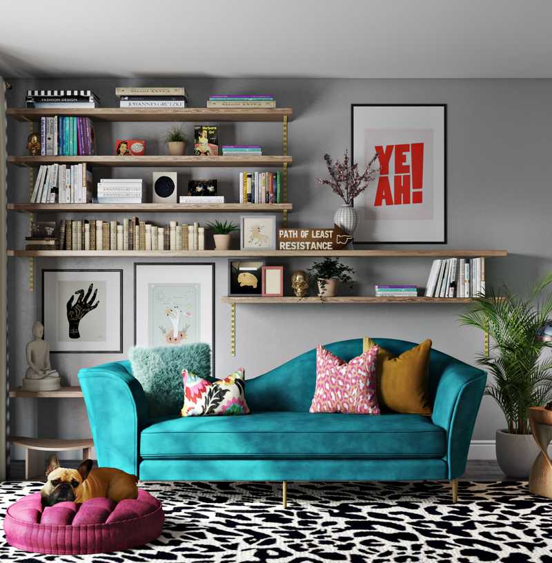 Eclectic Living Room Design by Havenly Interior Designer Marie