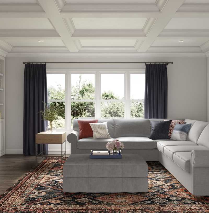 Modern, Bohemian Living Room Design by Havenly Interior Designer Barbara