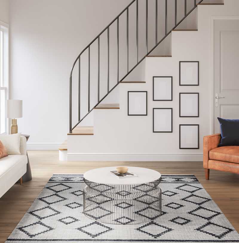 Bohemian, Midcentury Modern, Minimal, Scandinavian Living Room Design by Havenly Interior Designer Savannah