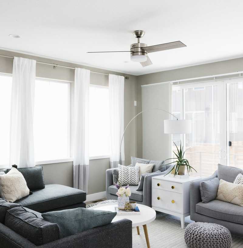 Contemporary, Scandinavian Living Room Design by Havenly Interior Designer Stine
