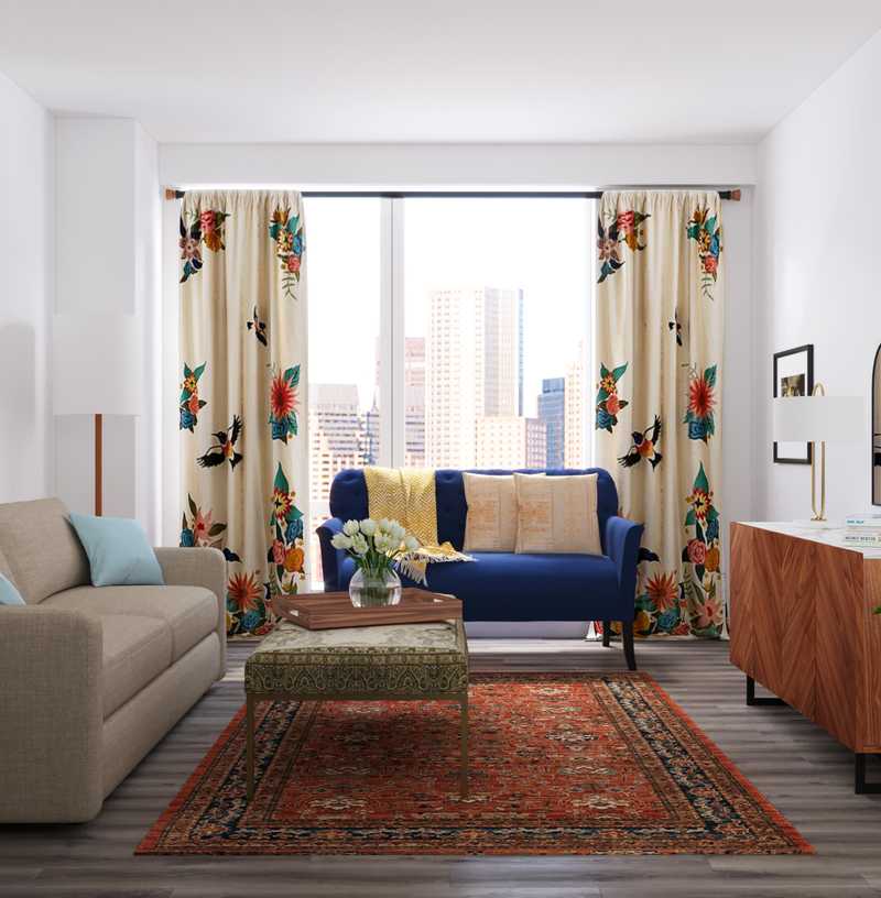 Midcentury Modern Living Room Design by Havenly Interior Designer Britney