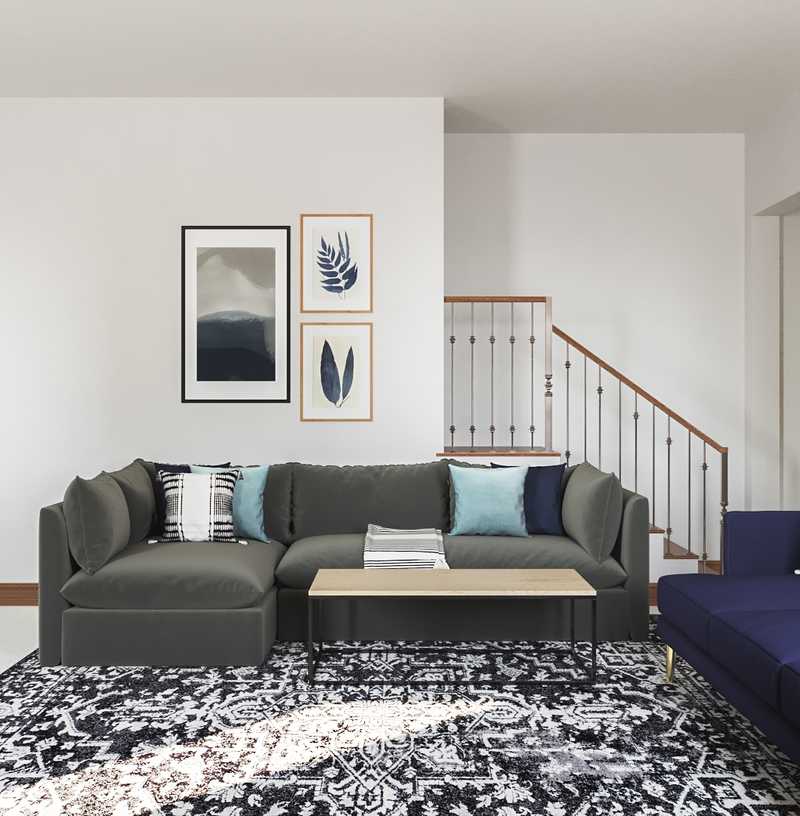 Contemporary, Modern Living Room Design by Havenly Interior Designer Lisa