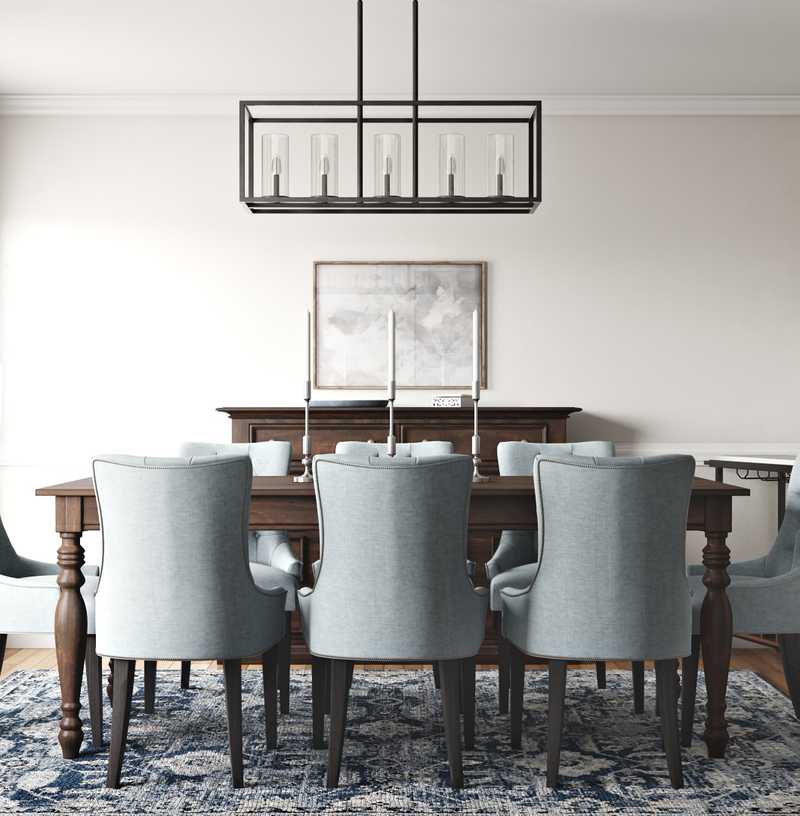 Classic, Traditional Dining Room Design by Havenly Interior Designer Aubrey