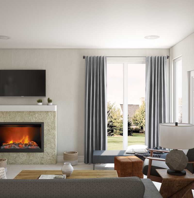 Modern, Minimal Living Room Design by Havenly Interior Designer Jessie